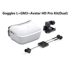 Caddx Walksnail Avatar HD Goggles L with GM3 & Avatar HD Pro Kit (Dual Antennas) – Digital FPV System for RC Cars & FPV Drones